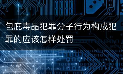 包庇毒品犯罪分子行为构成犯罪的应该怎样处罚
