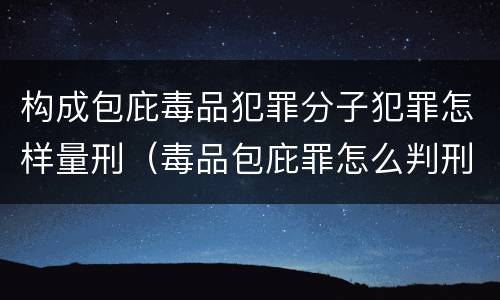 构成包庇毒品犯罪分子犯罪怎样量刑（毒品包庇罪怎么判刑）