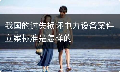 我国的过失损坏电力设备案件立案标准是怎样的