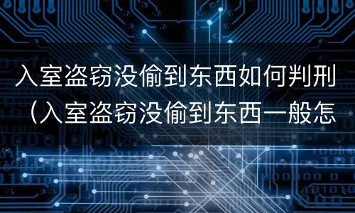 入室盗窃没偷到东西如何判刑（入室盗窃没偷到东西一般怎么判刑）
