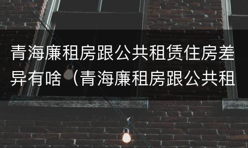 青海廉租房跟公共租赁住房差异有啥（青海廉租房跟公共租赁住房差异有啥影响）