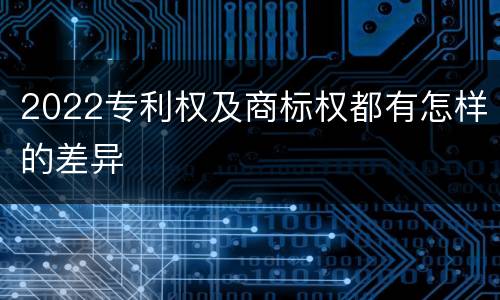 2022专利权及商标权都有怎样的差异