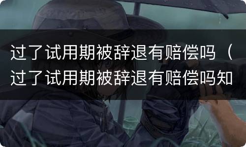 过了试用期被辞退有赔偿吗（过了试用期被辞退有赔偿吗知乎）