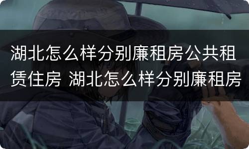 湖北怎么样分别廉租房公共租赁住房 湖北怎么样分别廉租房公共租赁住房和住宅