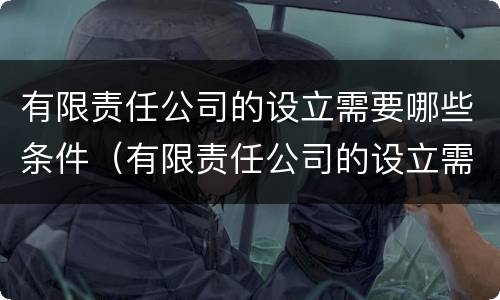 有限责任公司的设立需要哪些条件（有限责任公司的设立需要哪些条件和资质）