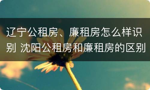 辽宁公租房、廉租房怎么样识别 沈阳公租房和廉租房的区别