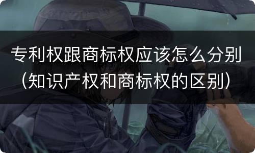 专利权跟商标权应该怎么分别（知识产权和商标权的区别）