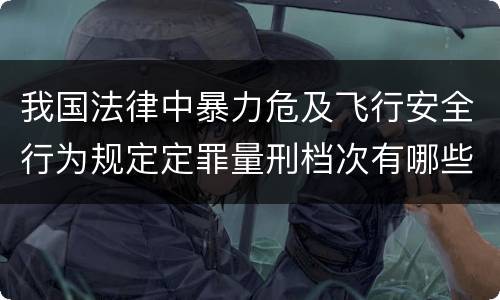 我国法律中暴力危及飞行安全行为规定定罪量刑档次有哪些