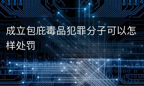 成立包庇毒品犯罪分子可以怎样处罚