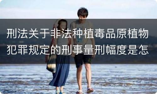 刑法关于非法种植毒品原植物犯罪规定的刑事量刑幅度是怎样的