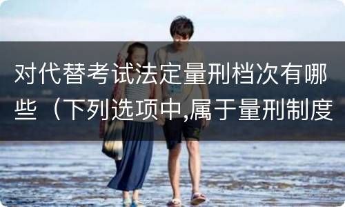 对代替考试法定量刑档次有哪些（下列选项中,属于量刑制度的有）