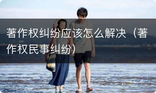 著作权纠纷应该怎么解决（著作权民事纠纷）