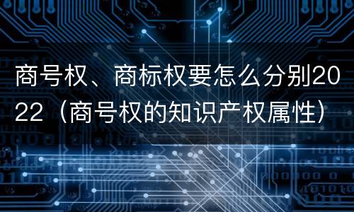商号权、商标权要怎么分别2022（商号权的知识产权属性）