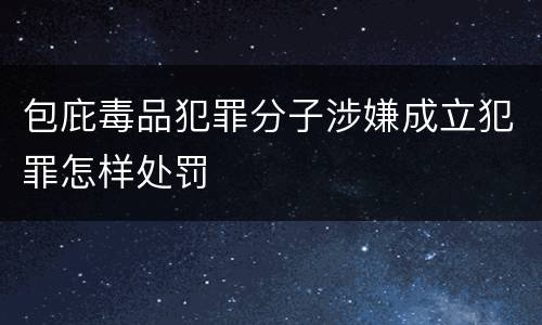 包庇毒品犯罪分子涉嫌成立犯罪怎样处罚