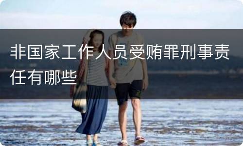 非国家工作人员受贿罪刑事责任有哪些