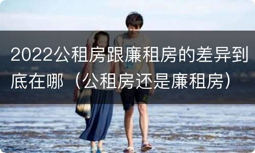 2022公租房跟廉租房的差异到底在哪（公租房还是廉租房）