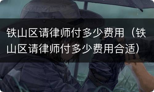 铁山区请律师付多少费用（铁山区请律师付多少费用合适）