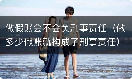 做假账会不会负刑事责任（做多少假账就构成了刑事责任）