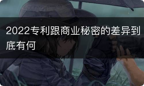 2022专利跟商业秘密的差异到底有何