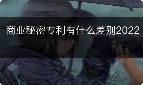 商业秘密专利有什么差别2022