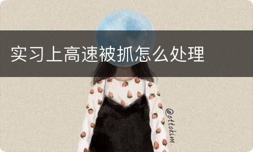 实习上高速被抓怎么处理