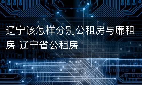 辽宁该怎样分别公租房与廉租房 辽宁省公租房