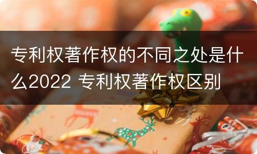 专利权著作权的不同之处是什么2022 专利权著作权区别