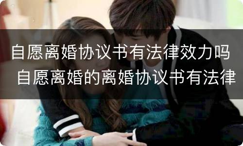 自愿离婚协议书有法律效力吗 自愿离婚的离婚协议书有法律效力吗