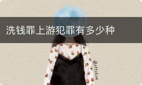 洗钱罪上游犯罪有多少种