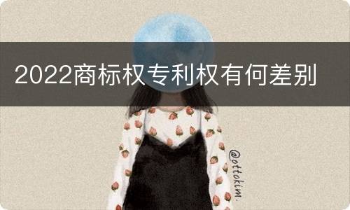 2022商标权专利权有何差别
