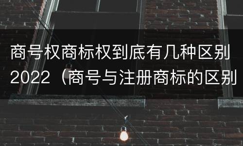 商号权商标权到底有几种区别2022（商号与注册商标的区别）