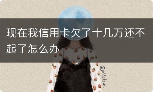 现在我信用卡欠了十几万还不起了怎么办