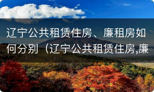 辽宁公共租赁住房、廉租房如何分别（辽宁公共租赁住房,廉租房如何分别申请）