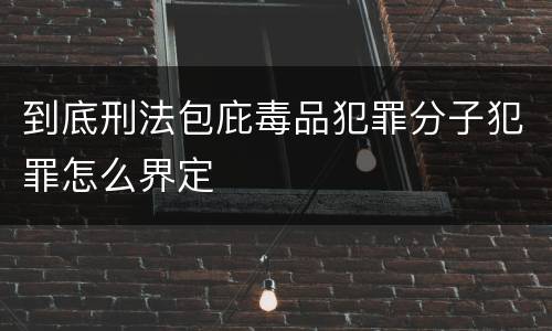 到底刑法包庇毒品犯罪分子犯罪怎么界定