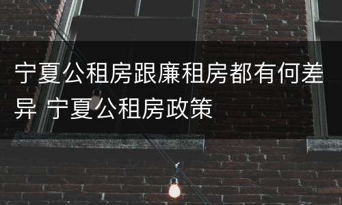 宁夏公租房跟廉租房都有何差异 宁夏公租房政策