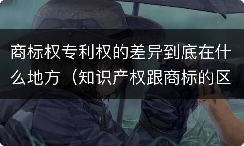 商标权专利权的差异到底在什么地方（知识产权跟商标的区别）