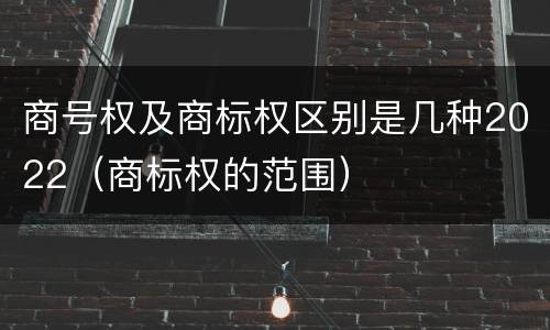 商号权及商标权区别是几种2022（商标权的范围）