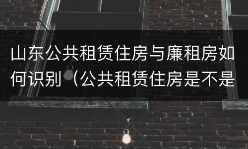 山东公共租赁住房与廉租房如何识别（公共租赁住房是不是廉租房）