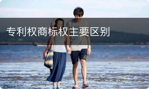 专利权商标权主要区别