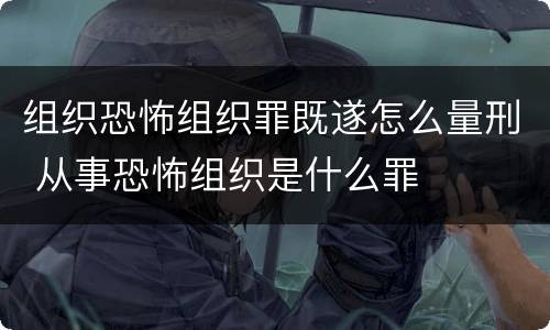 组织恐怖组织罪既遂怎么量刑 从事恐怖组织是什么罪