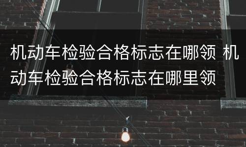 机动车检验合格标志在哪领 机动车检验合格标志在哪里领