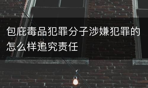 包庇毒品犯罪分子涉嫌犯罪的怎么样追究责任