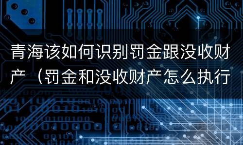 青海该如何识别罚金跟没收财产（罚金和没收财产怎么执行）