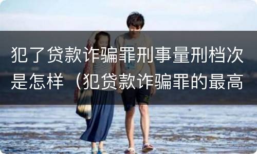 犯了贷款诈骗罪刑事量刑档次是怎样（犯贷款诈骗罪的最高刑期是多久）