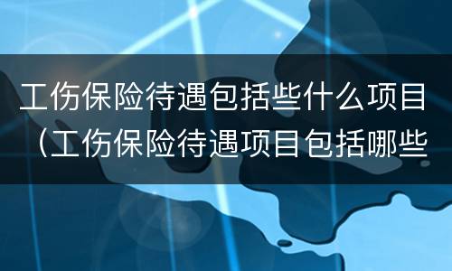 工伤保险待遇包括些什么项目（工伤保险待遇项目包括哪些）