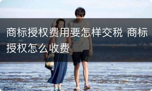 商标授权费用要怎样交税 商标授权怎么收费