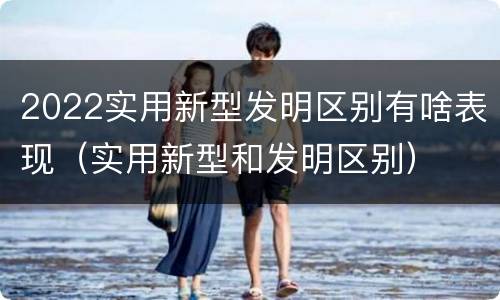 2022实用新型发明区别有啥表现（实用新型和发明区别）