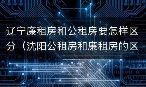 辽宁廉租房和公租房要怎样区分（沈阳公租房和廉租房的区别）