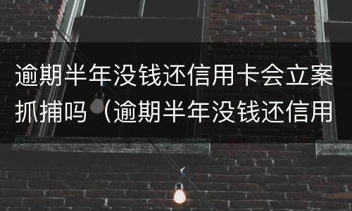逾期半年没钱还信用卡会立案抓捕吗（逾期半年没钱还信用卡会立案抓捕吗）