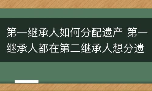 第一继承人如何分配遗产 第一继承人都在第二继承人想分遗产